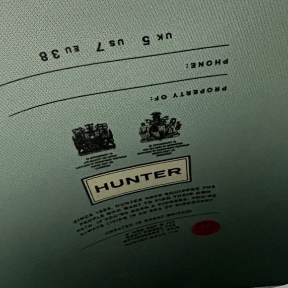 Hunter Women's Org Ref Fit Boot Seaspray/Light Green Rain Boots - Picture 8 of 8